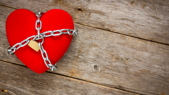 afraid of love locked heart
