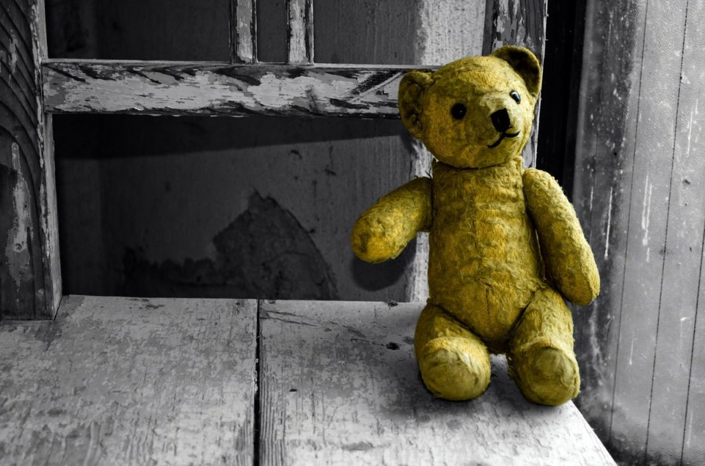 childhood abandonment stuffed toy